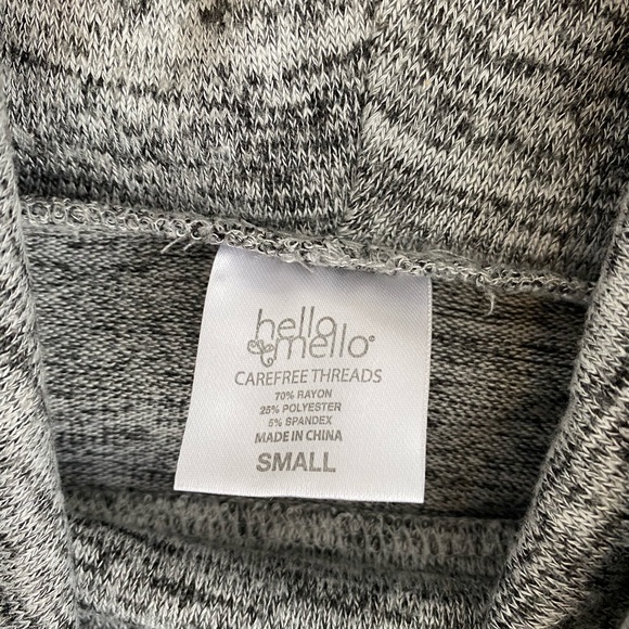 Grey Cowl Neck Sweater Hello Mello Size S - Picture 3 of 5